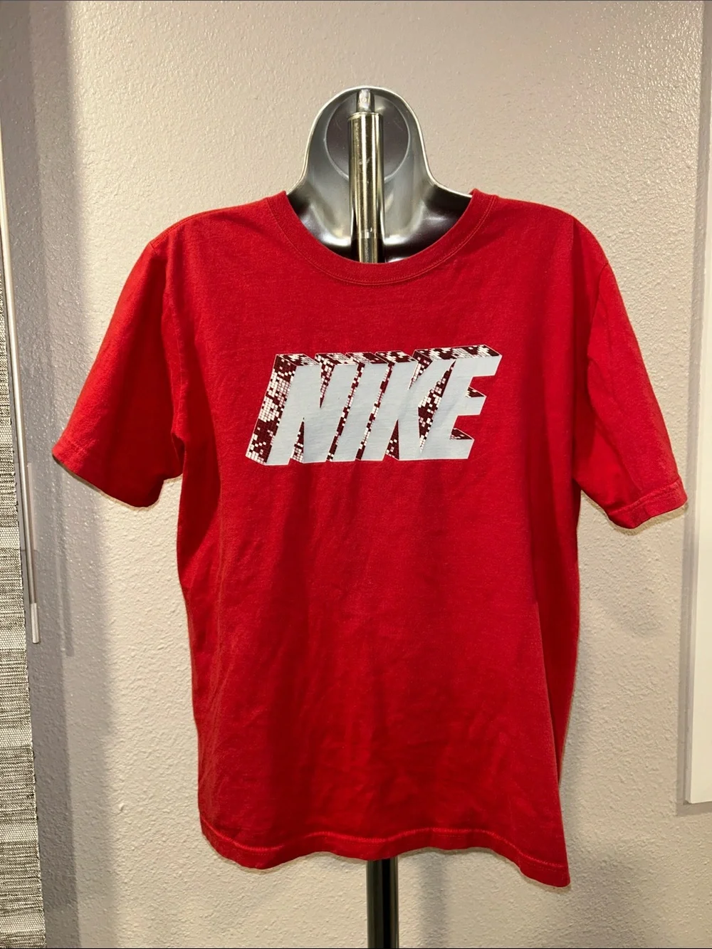 Boy’s Nike Red Tee with Gray Logo
